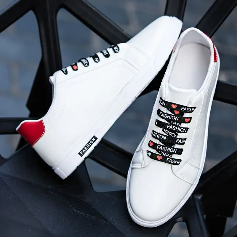 Men's Casual Shoes Sports White Spring Autumn Male Shoe Safety Flat Running Sneakers Cheap Liquidation Without Leather Retro image 2