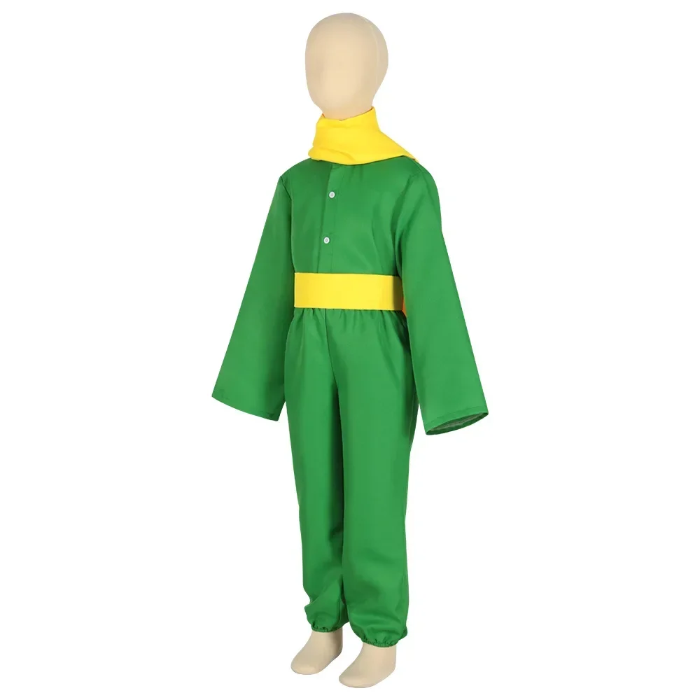 Disfraz de Le Small Prince para adultos y niños, uniforme verde de Carnaval de Halloween, regalo de cumpleaños