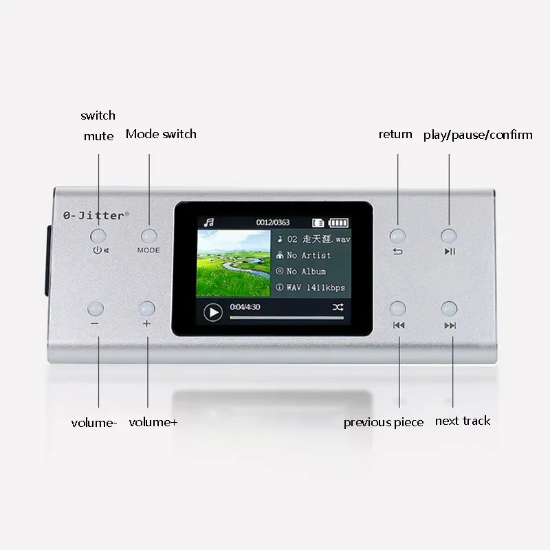 Mastering Level Lossless Music Player Home Car MP3 Player DSD256 Hardware Decoding Mini Fever HIFI Audio Player CS4398 OPA2604