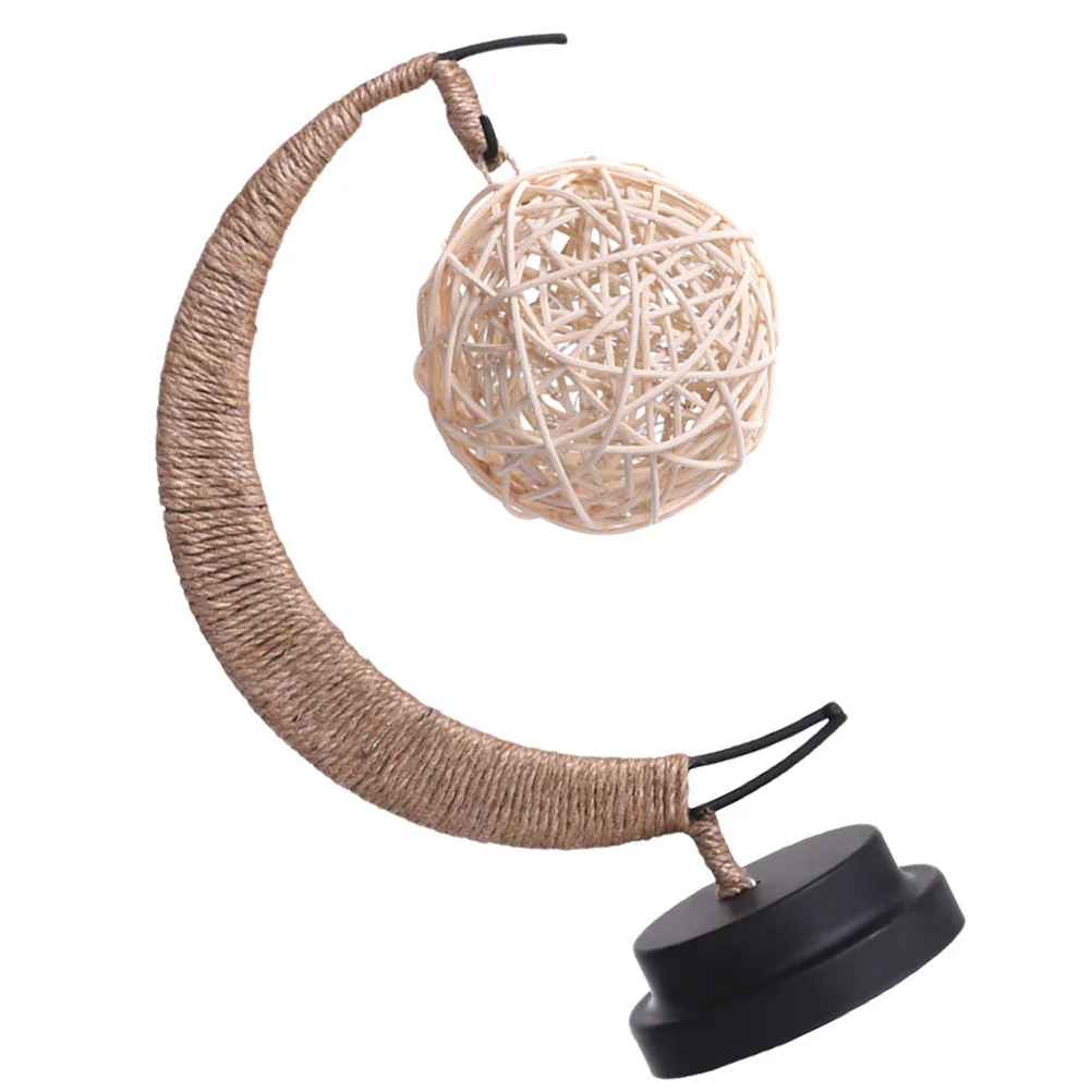 

1pc Moon Lamp Decoration Iron Art Retro Led Night Light For Bedroom Home Bar Wedding Party Table Lamp Decorative Lantern