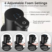 400ML Touchless Liquid Soap Dispenser Foam USB Wall Mounted Smart Display Automatic Infrared Sensor Soap Dispensers Hand Washer