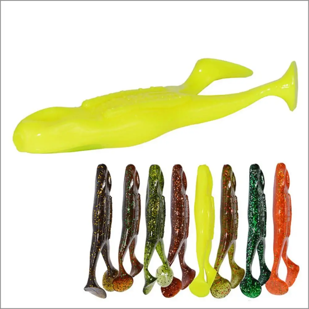 2PCS Silicone Soft Frog Fishing Lures 10.5cm/12g Jigging Lure Mini Soft Lure 3D Eyes Fishing Gear Product Fishing Tackle