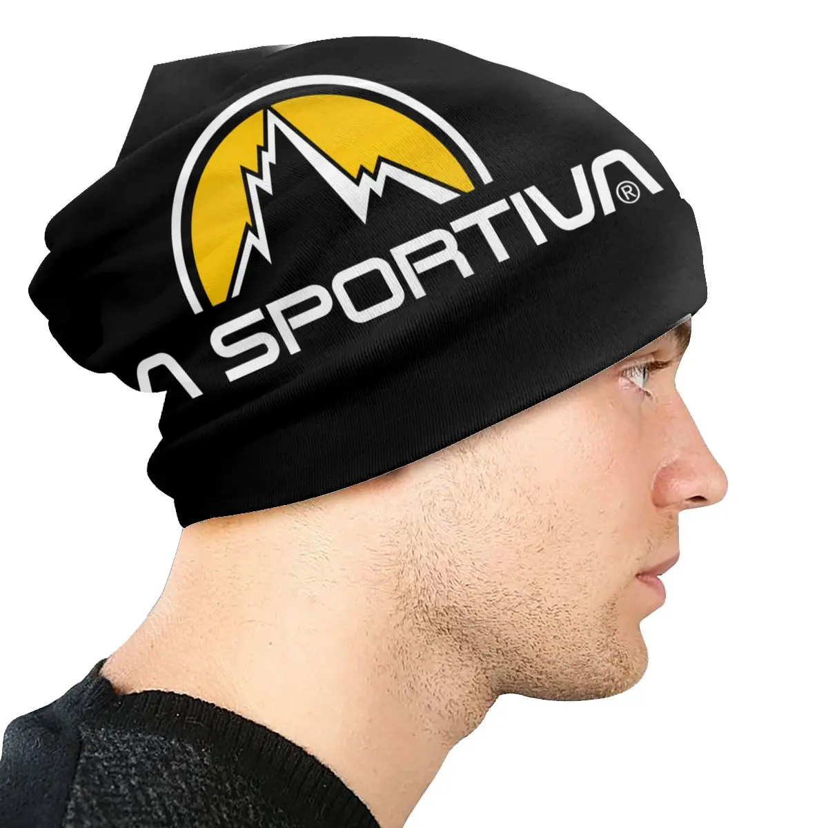 Niestandardowe unisex zimowe ciepłe czapki Femme czapki robione na drutach moda La Sportivas Logo czapka beanie Outdoor czapki narciarskie czapki