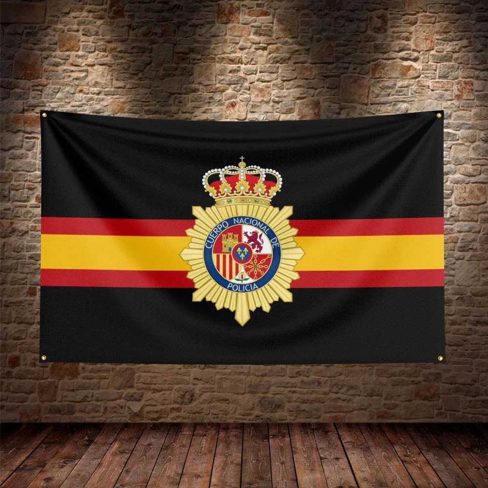 Spain National Police Flag For Decor