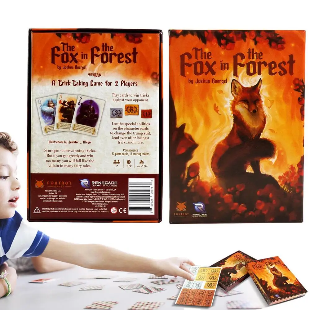 Fox-Forest Card Board Game Mysterious Social Party Challenging Strategy Games for Gatherings Festivals Parties Events