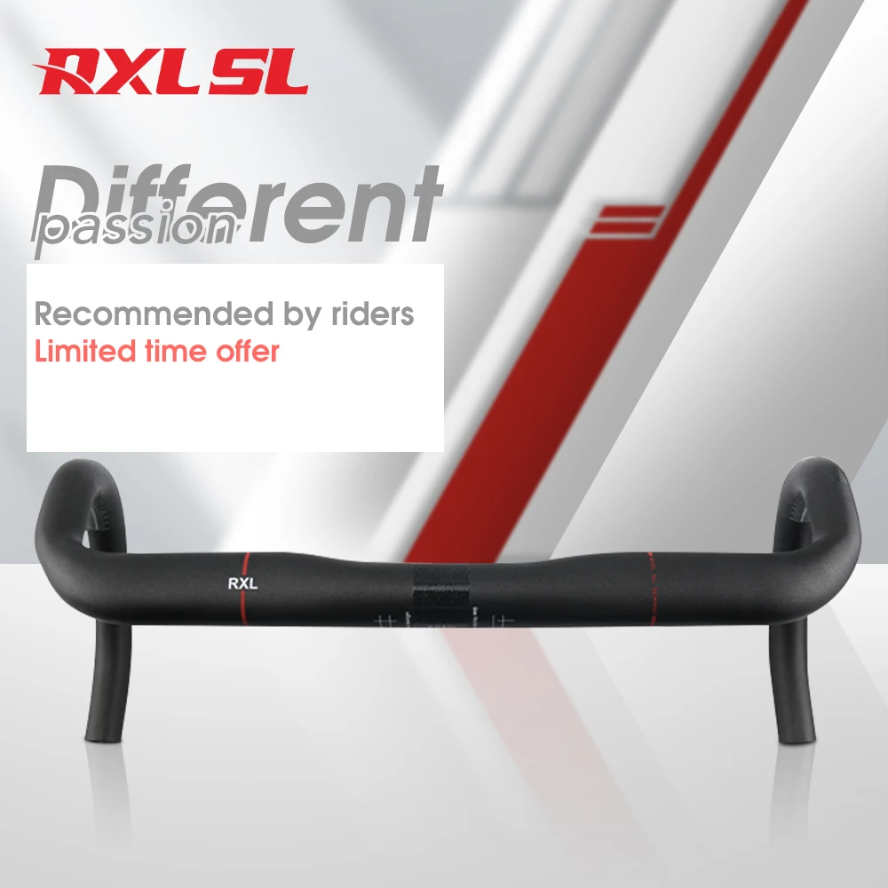 RXL SL Carbon Road Handlebar 380/400/420/440mm Racing Bike Handlebars 31.8 Carbon Drop Bars for Bicycle Handle Bar Accessories