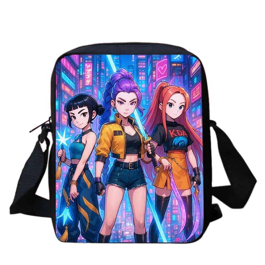 الكرتون KPop-Dem-onHun-ters معزول حقائب كروسبودي للسفر الغذاء حقيبة التخزين المحمولة الحرارية برودة حقائب كروسبودي #6