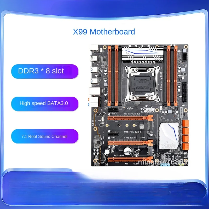 JINSHARK X99 computer main board game desktop LGA2011 needle DDR3 memory suitable for Xeon E5 2678V3