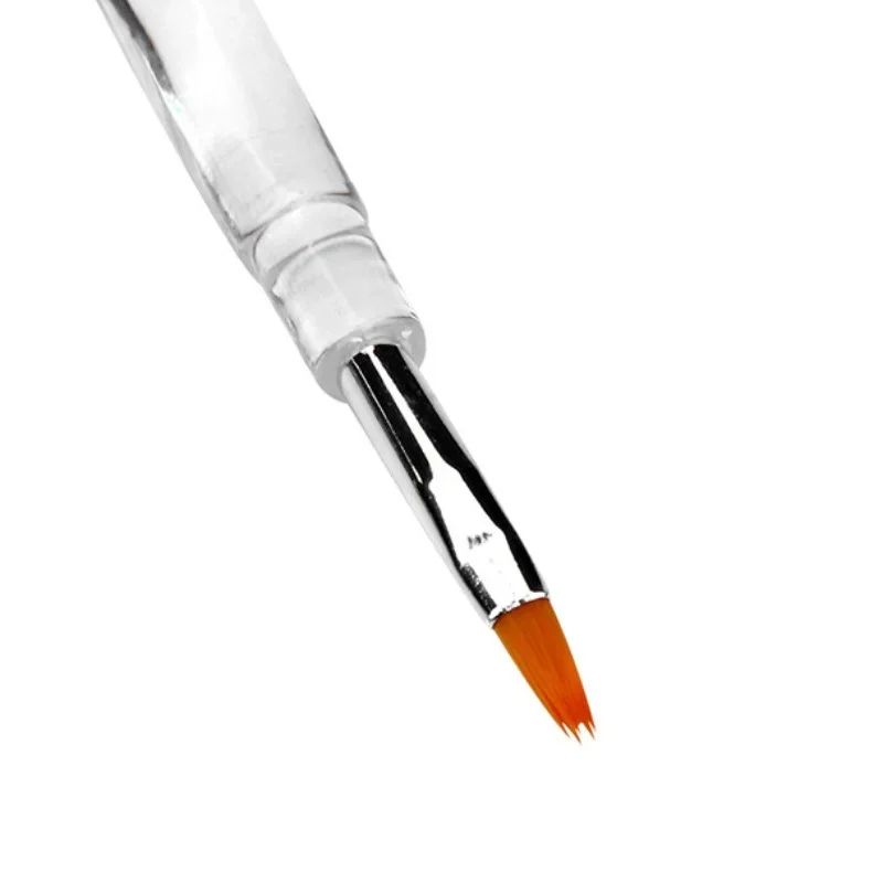 جديد حار بيع المحمولة فرشاة الشفاه فرشاة أحمر الشفاه قضيب شفاف غطاء واحد فرش ماكياج صغيرة المخفي فرشاة ملمع الشفاه