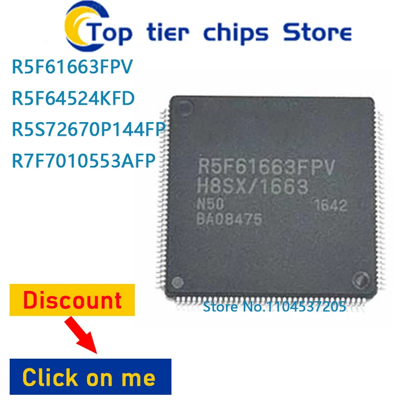 

1PCS~5PCS/LOT R5F61663FPV R5F64524KFD R5S72670P144FP R7F7010553AFP QFP144 100% NEW