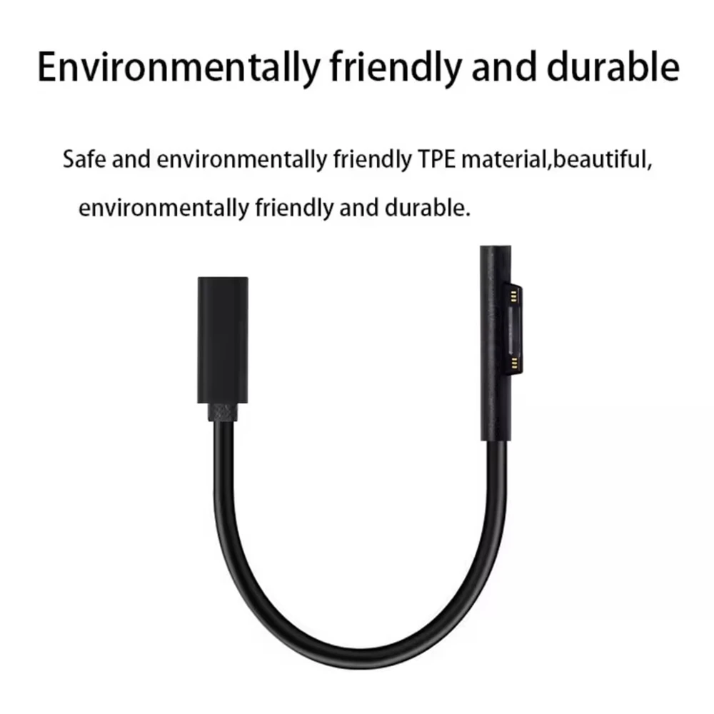 15V 3A Surface Connect to Type C PD Fast Charging Cable, Compatible for Microsoft Surface Pro 8/7/6/5/4/3 Go3/2/1 Laptop4/3/2/1