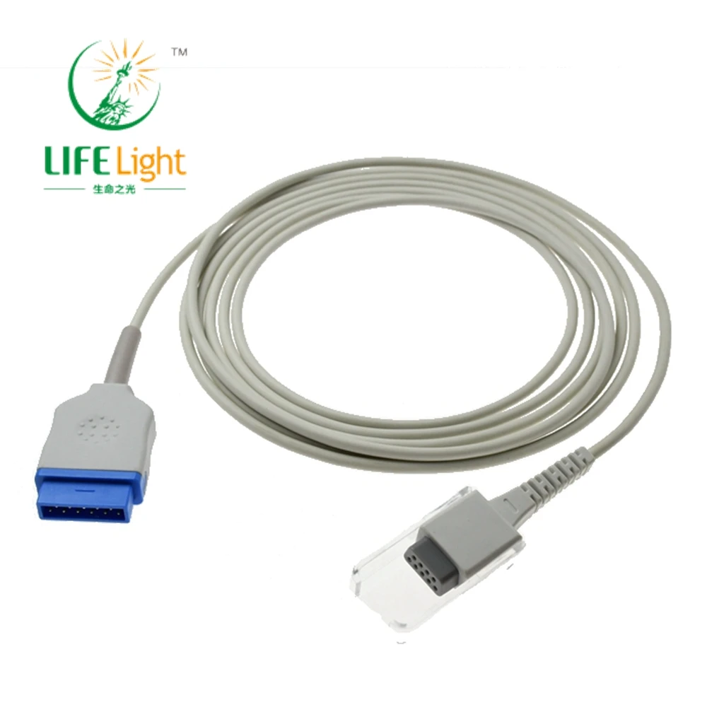 Compatible with G*E 11PIN N*ellcor module SPO2 Sensor Adapter/Extension Cable,SPO2 Probe Trunk Wire