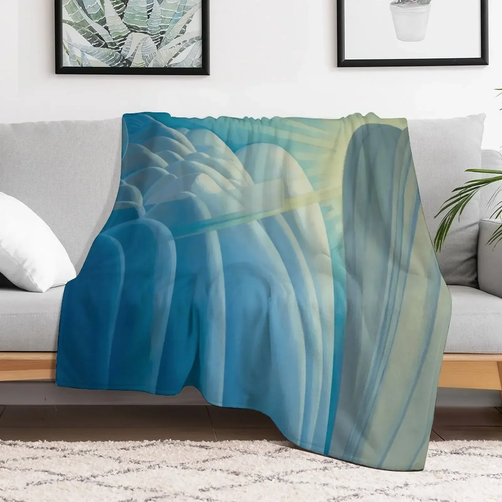 A Fantasy by Lawren Harris Throw Blanket wednesday Flannel For Baby blankets and throws Blankets