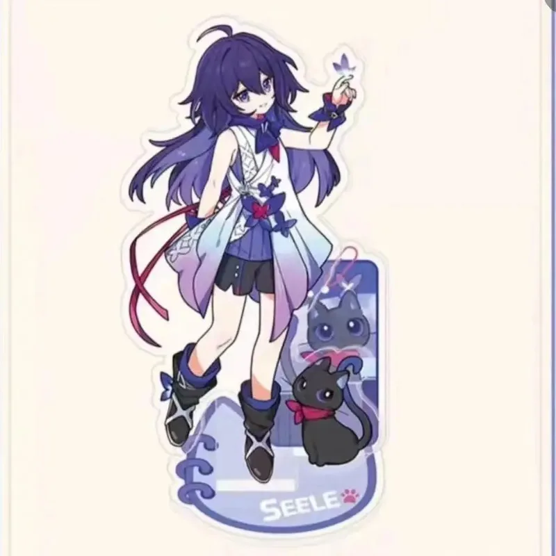 New Honkai: 스타 레일 블레이드 Seele Kafka 그림 아크릴 스탠드 모델 플레이트 코스프레 액세서리 애니메이션 데스크탑 장식 팬 선물