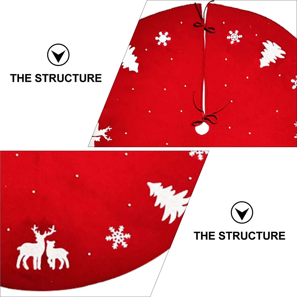 

Xmas Tree Skirt Xmas Tree Apron Christmas Tree Decoration Christmas Tree Bottom Cover Tree Skirt Accessory