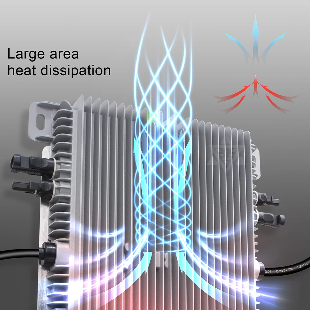 Mikroinwerter DeYe z siecią słoneczną o mocy 2000 W z inteligencją WiFi, nowy inteligentny falownik, wysyłany z Brazylii