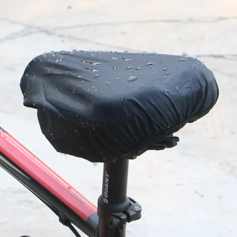 Hot Sale Bicycle Seat Rain Cover Outdoor Elastic Waterproof Dust Rain Resistant UV Protector Bike Saddle Cover Bike Accessories