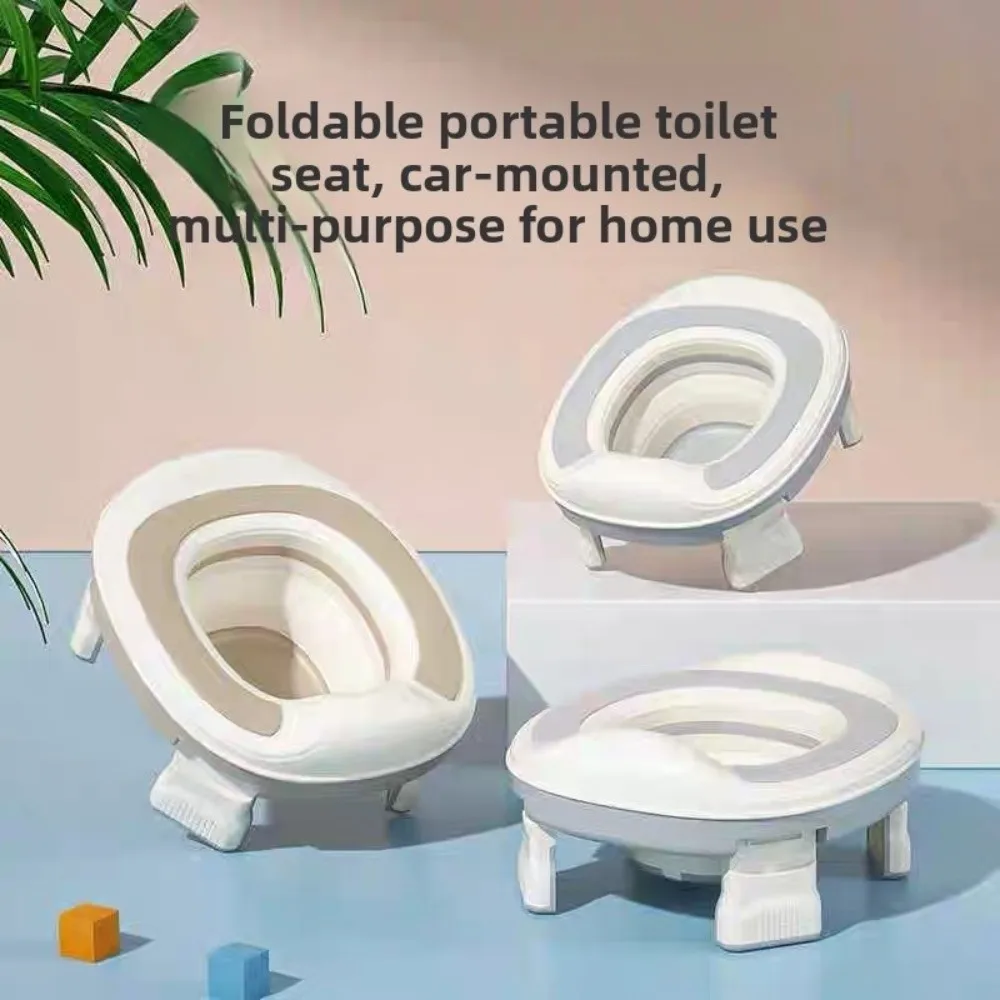 

Foldable Children's Toilet Seat Easy To Wash Splash-proof Baby Toilet Seat Anti-slip Household Toilet Training Seat Outing