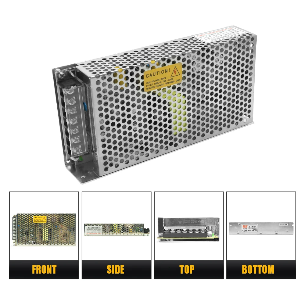 HLTNC Digital DC 120W motor paso a paso fuente de alimentación conmutada 24V 5A PLC Control de señal voltaje CA 110V 220V conversión para Cnc
