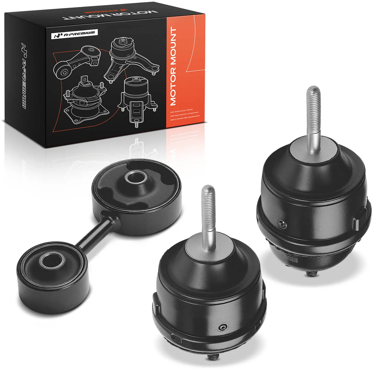 A-Premium 3pcs Engine Mount & Engine Shock Mount for Chrysler Pacifica 2007-2008