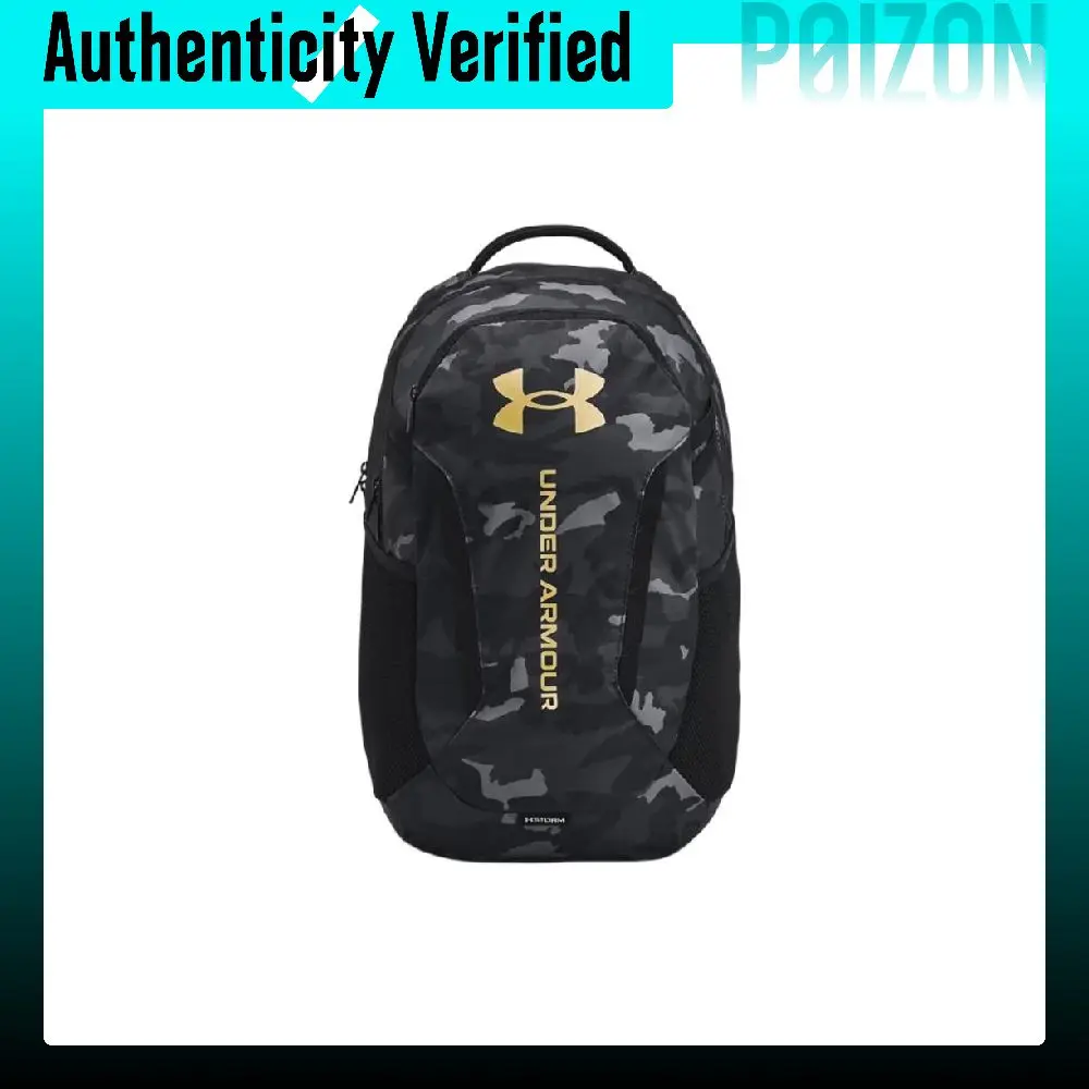 under-armour-polyester-backpack-men's-black-gold-1384672-001