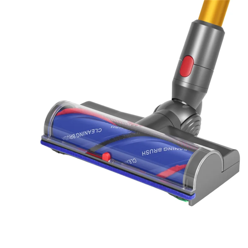 A74G-Upgrade Anti-Tangle Cleaner Head For Dyson V7 V8 V10 V11 V15 Vacuum Attachments With Green LED Dust Light For Carpets