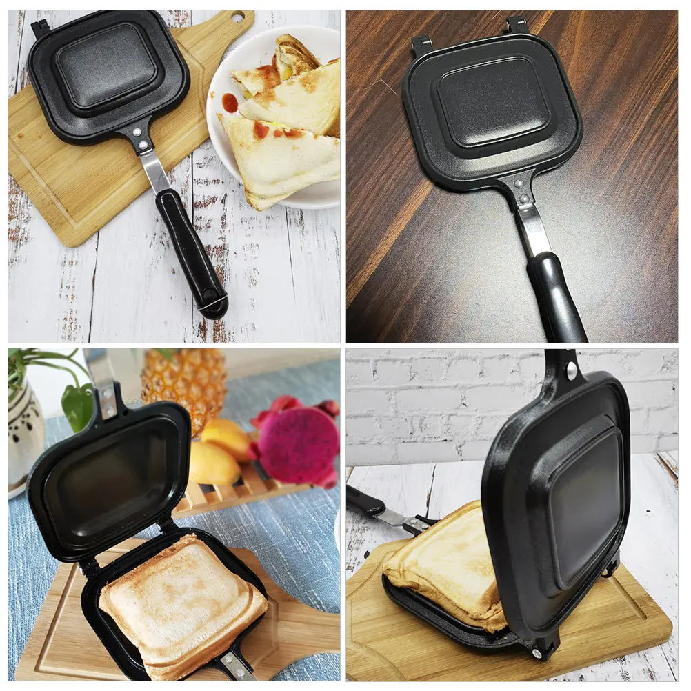 

Double-Sided Pan Non-Stick Aluminum Alloy Frying Griddle For Waffle Toast Sandwich Pancake Maker Kitchen Cookware