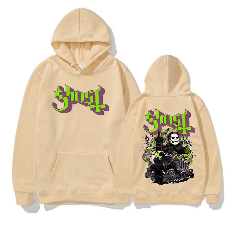 New Rock Ghost Band Print Hoodies Men Women Singer Graphic Printing Sweatshirts for Fans Casual Clothing Sudaderas Hip Hop Hoody