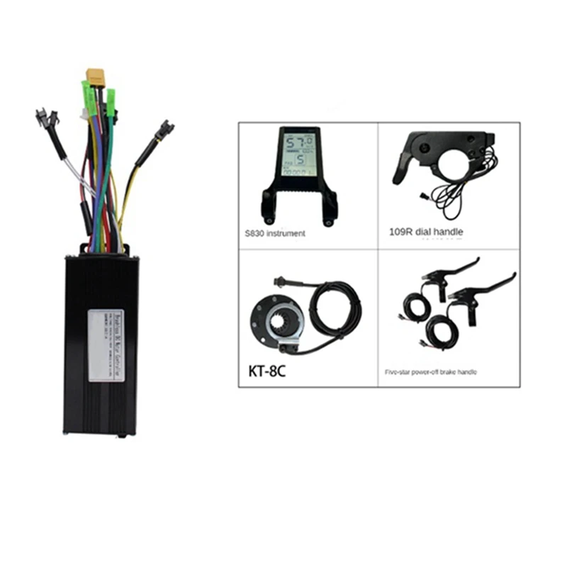 30A Tri-Mode Controller Kit Set 36V 48V 1000W For Electric Bike Motor Conversion Kit Set With S830 Display Thumb Throttle