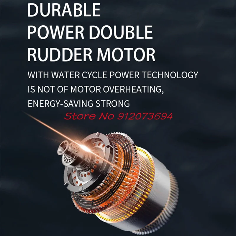 Alarma inteligente a prueba de agua sellada, lancha motora con Control remoto, batería baja de 2,4G, iluminación LED controlable, modelo de barco RC