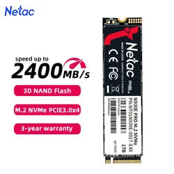 Netac NVMe SSD 1tb M2 SSD 512GB M2 NVME Disco rigido SSD da 256 GB M.2 2280 PCIe Unità a stato solido interne per laptop