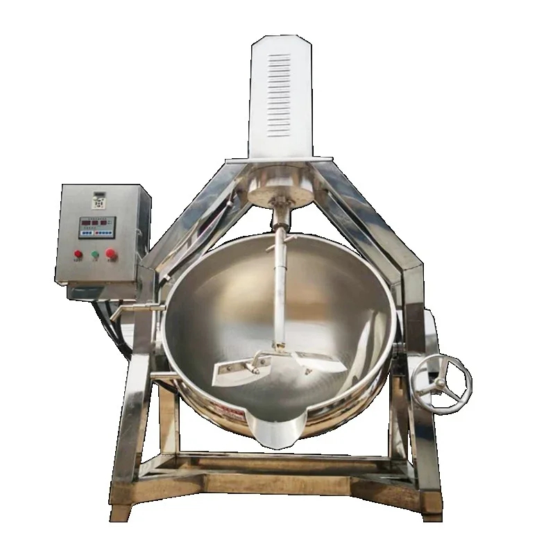 Automatic commercial hot pot base frying machine frying bean paste stuffing machine chili sauce beef sauce wok