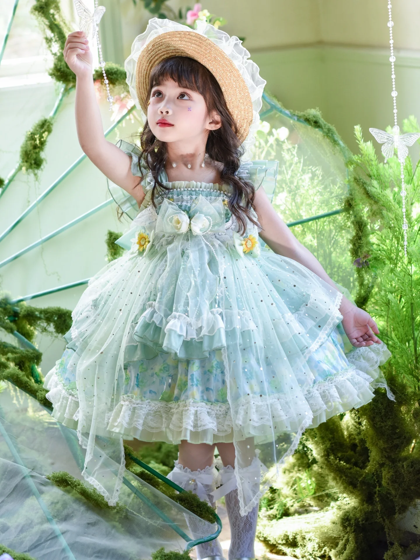 falda-de-princesa-lolita-para-ninas-vestido-verde-con-flores-estilo-hada-cintura-elastica-tela-suave-verano