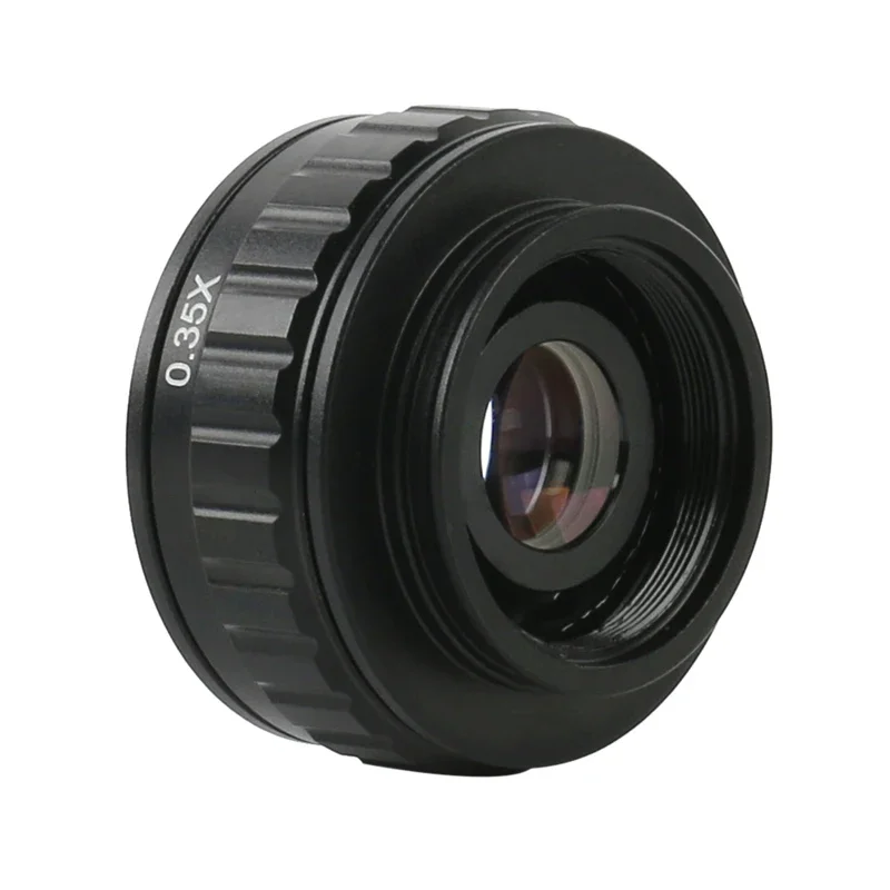 Imagem -05 - Lente Adaptadora 035x 05x 1x Tubo Foco Ajustável 38 mm para Montagem c Adaptador de Câmera de Microscópio Estéreo Trinocular