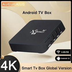 New Smart TV Box 4K HD Android 10.0 Smart TV Box 2.4/5G WIFI 3D Video Media Player Home Theater TV Set-top Box Global Version