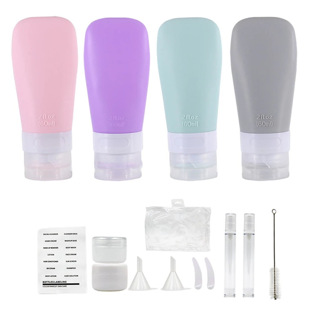 

Silicone Travel Bottle For Worry-free Transportation Of Liquids Portable Silicone Travel Shampoo Lotion Wide Application