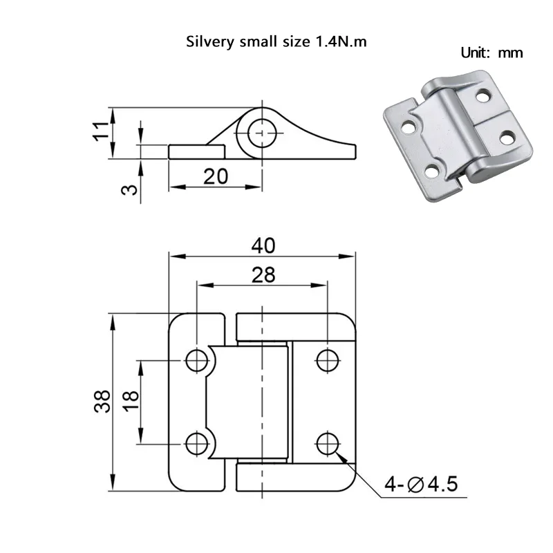 1 stks Zinklegering of Aluminium Constante Koppel Scharnier met Elke Stop Demping As Ingeindustriële Apparatuur Scharnier