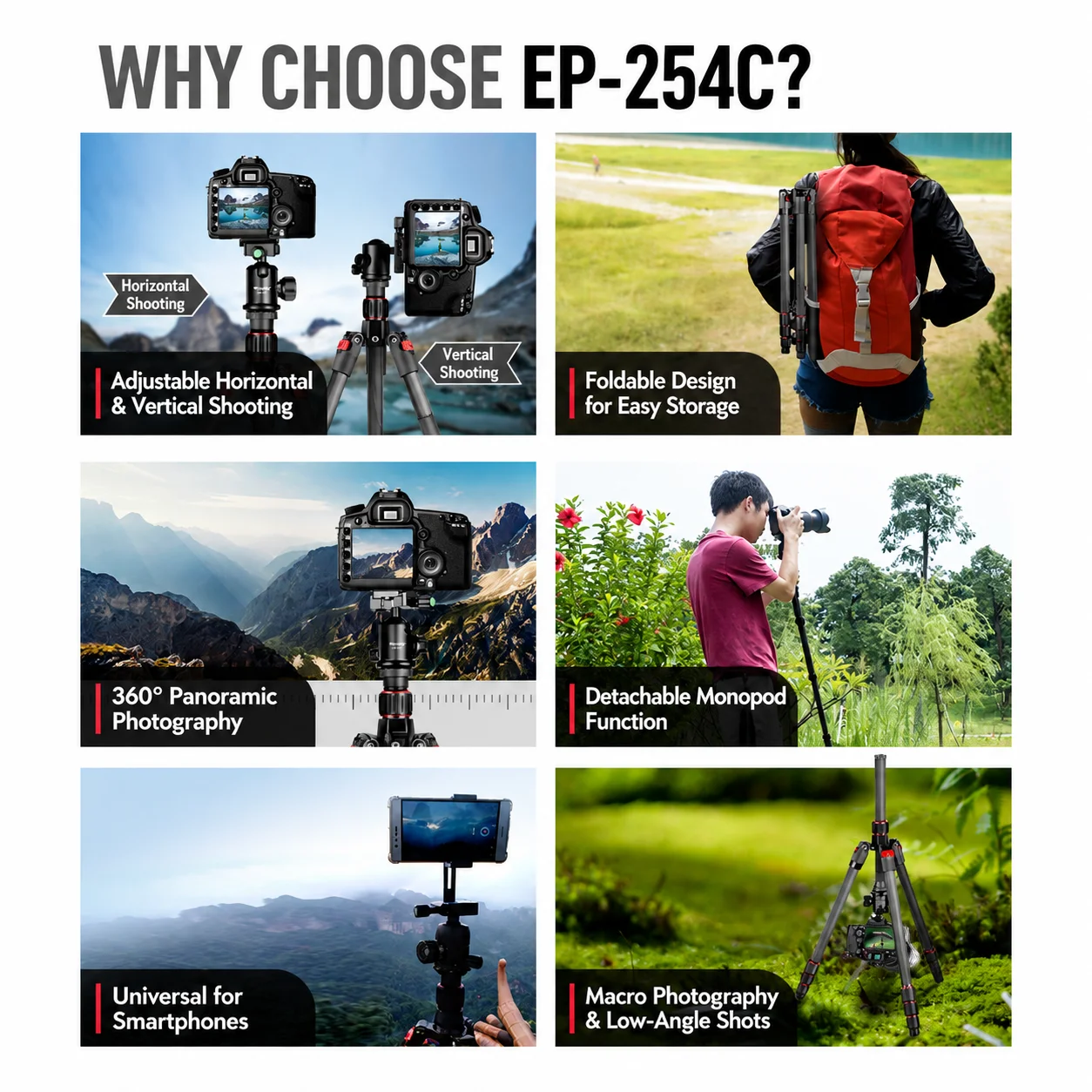Karbon Fiber Seyahat Kamera Tr - Camera Tripod Carbon incelemesi ve fiyatı