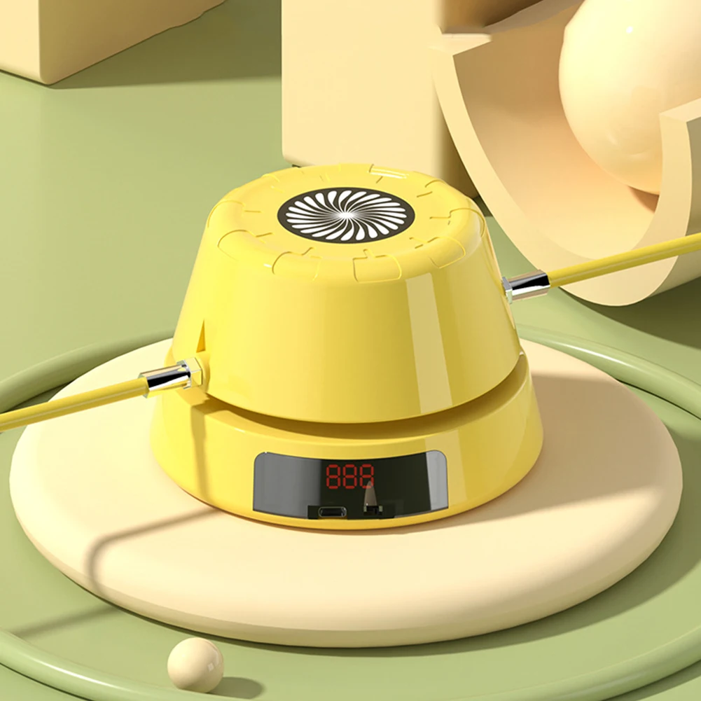 Máquina de saltar cuerda eléctrica con Control remoto, cuerda de saltar automática inteligente, contador Digital, juguetes de adiestramiento para interiores y exteriores, juegos para niños