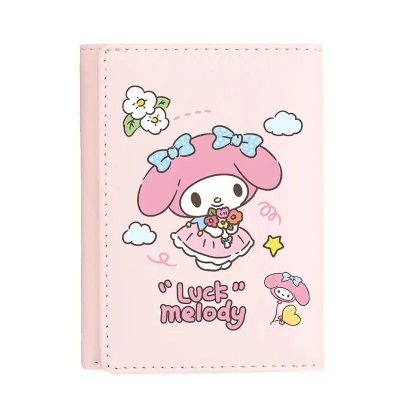 Sanrio Kuromi Coin Purse Cute Cartoon Cinnamoroll Large Capacity Waterproof Resistant To Dirt Card Bag Girl&Child Holiday Gifts