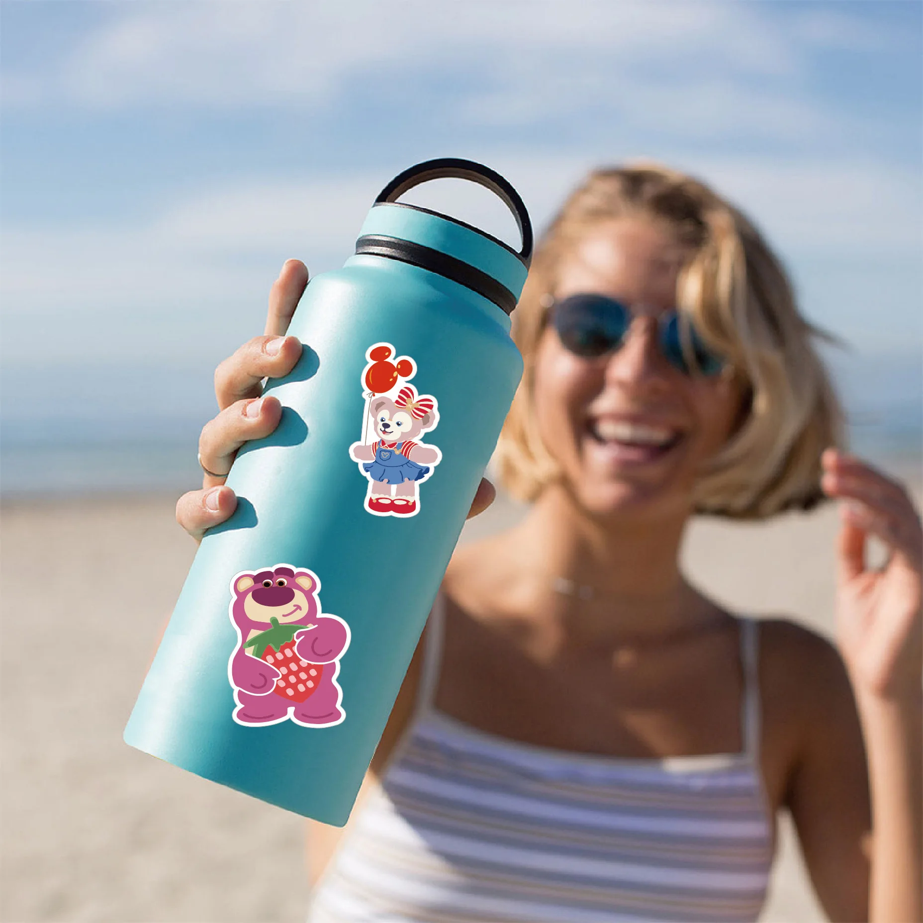 10/30/49 sztuk Disney StellaLou LinaBell naklejki kreskówkowe Kawaii śliczne Lotso Doodle wodoodporna naklejka zabawki dla dzieci prezenty na walizkę