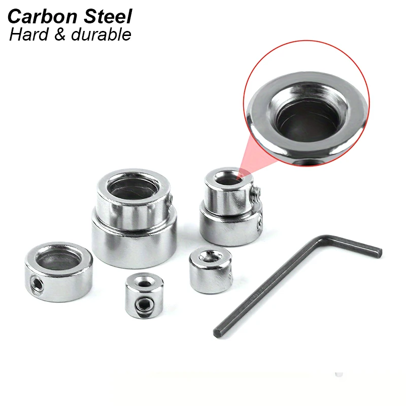 Drill Bit Depth Stopper Limiter Collar Set Limit Ring Stop Control Adjustable Attachment Guide Gauge Position Precision Kit