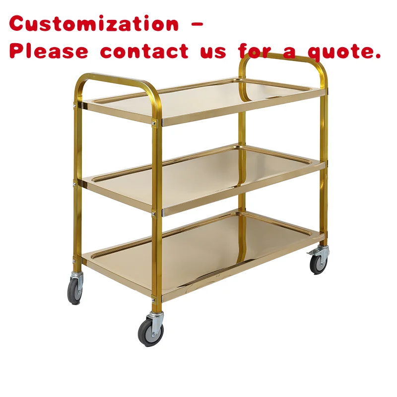 

custom.Hotel Restaurant Stainless Steel Collapsible Food Service Cart