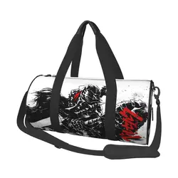 Japanese Manga Bereserk Printed Sports Bags Fashion Training Gym Bag Large Cute Handbags Couple Printed Weekend Fitness Bag