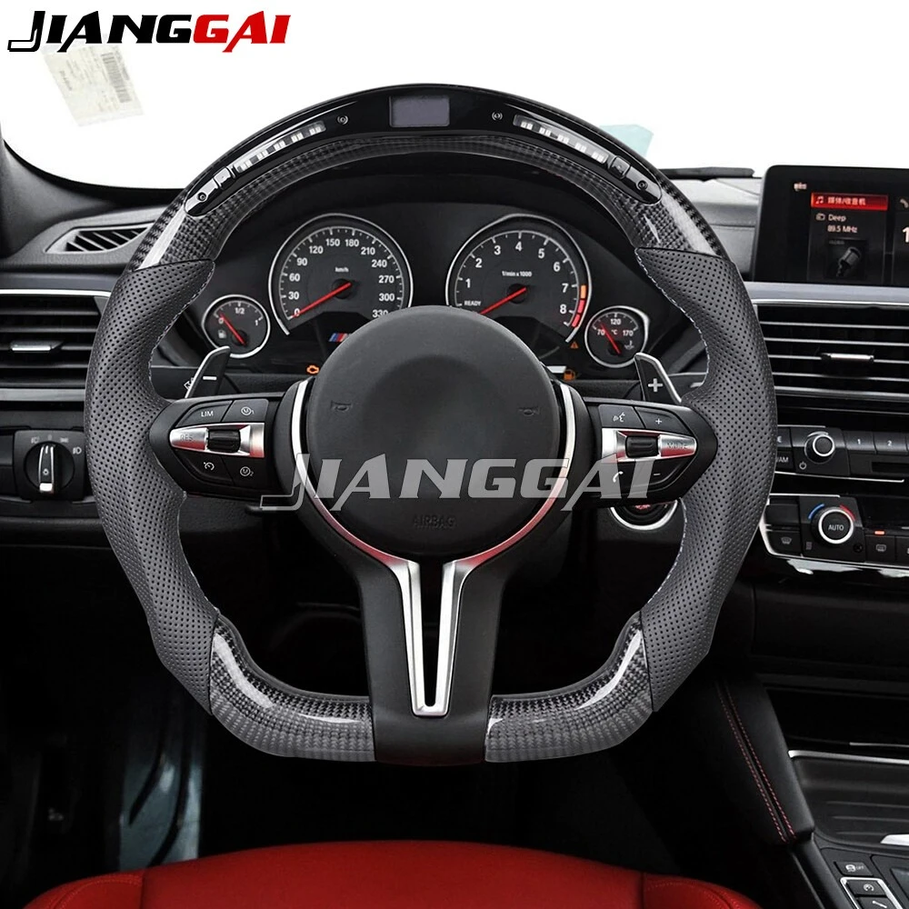 

Carbon Fiber LED Steering Wheel for BMW M2 M3 M4 M5 M6 F80 F82 F30 F10 F31 F20 F25 F22 F36 F33 F32 F11 F18 F01 F90 Accessories