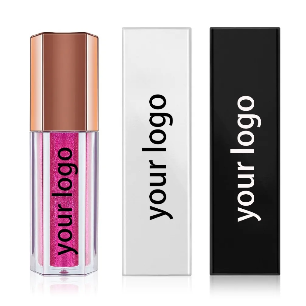Private Label Custom Logo Vegan Macaron Sweet Heart Lip Oil Hole Pendant Reduce Lip Lines Glass Lip Effect Makeup Wholesale