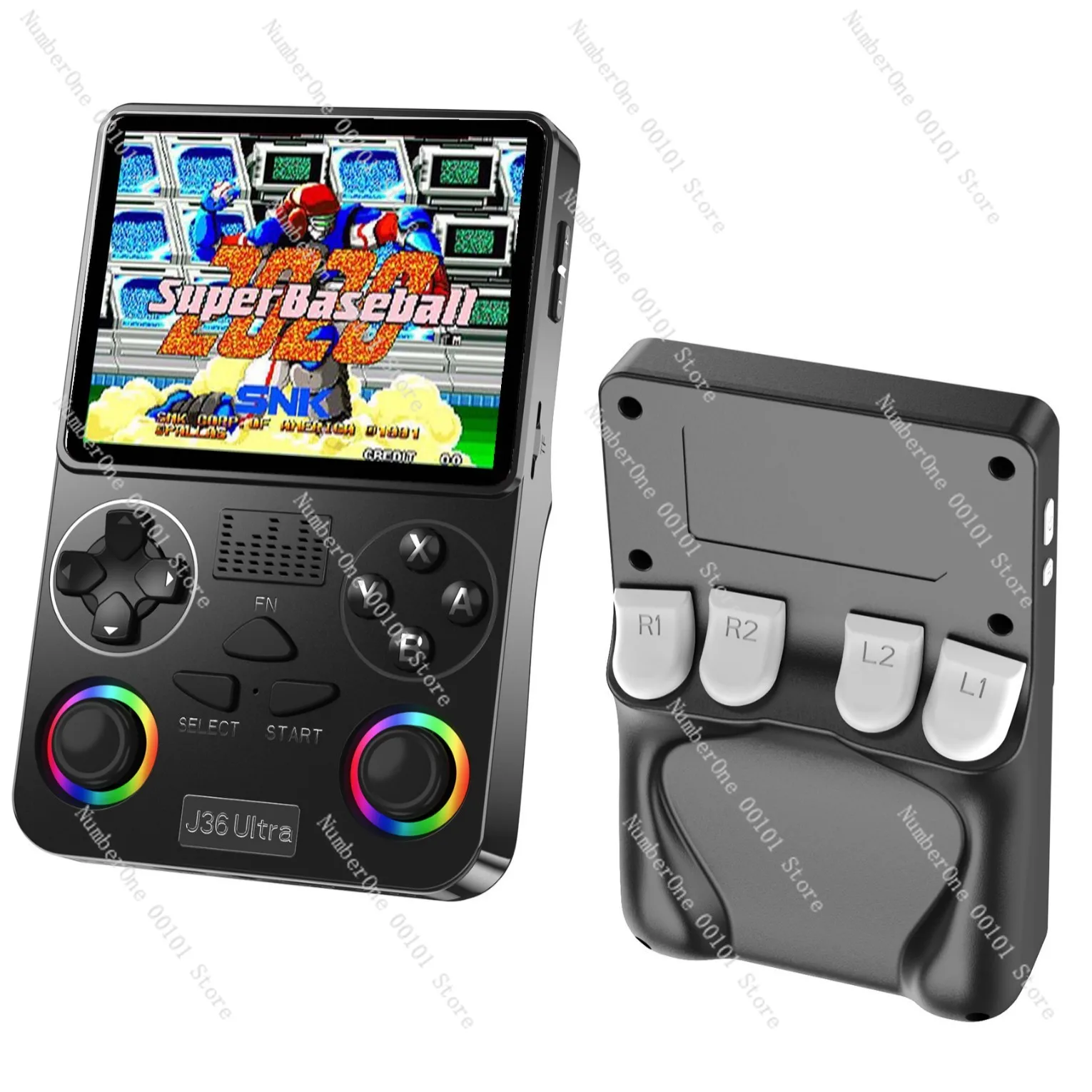 

J36 handheld game console, portable retro arcade game, nostalgic PSP handheld experience