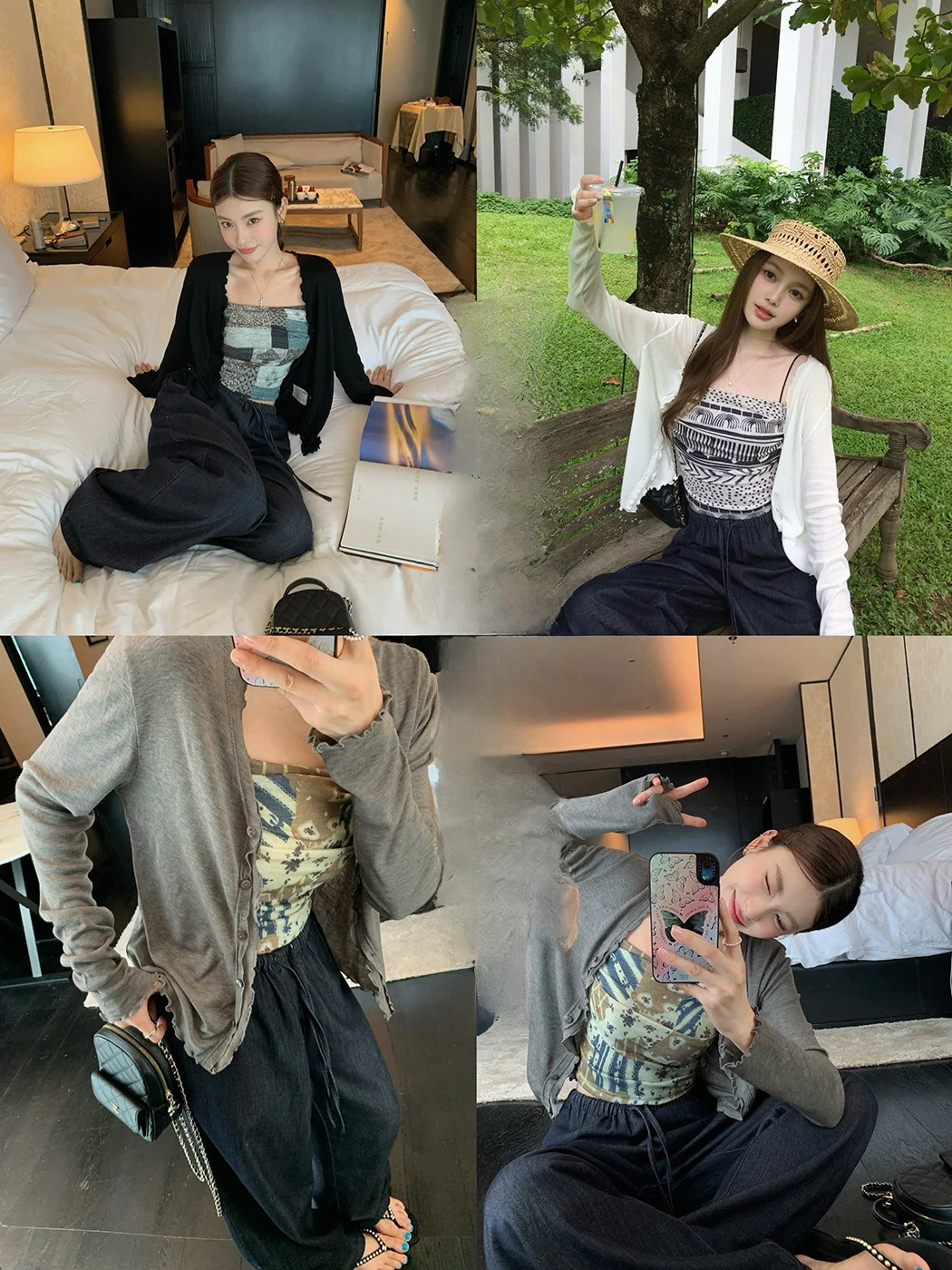 

Женский топ Ibell Zhang из шелковой смеси с длинными рукавами, V-образным вырезом, вязаный, свободного кроя, с эффектом похудения, с кружевной отделкой Ear Musoom