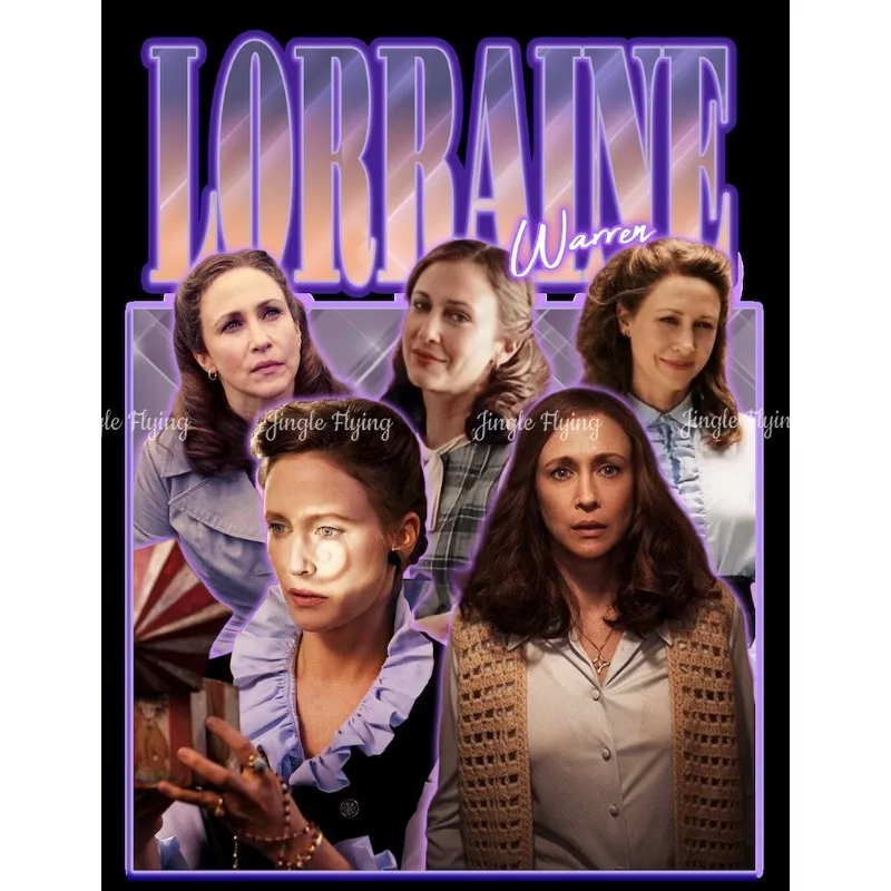 تي شيرت رعب لورين وارن فيرا فارمجيجا بأكمام قصيرة تي شيرت قطني The Conjuring