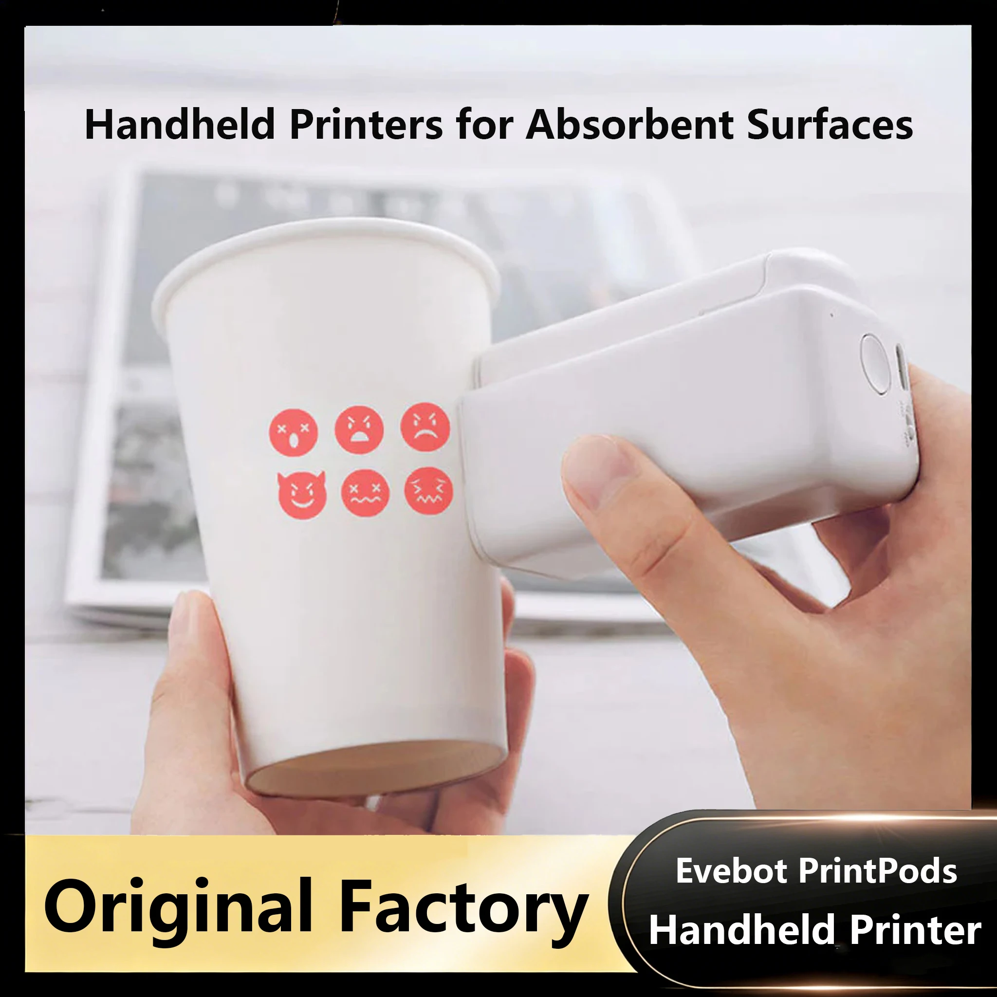 EVEBOT PrintPods Mini Handheld Printer for Absorbent Surface Perfect for Creative DIY Crafts and Custom Fabric Printing view 2